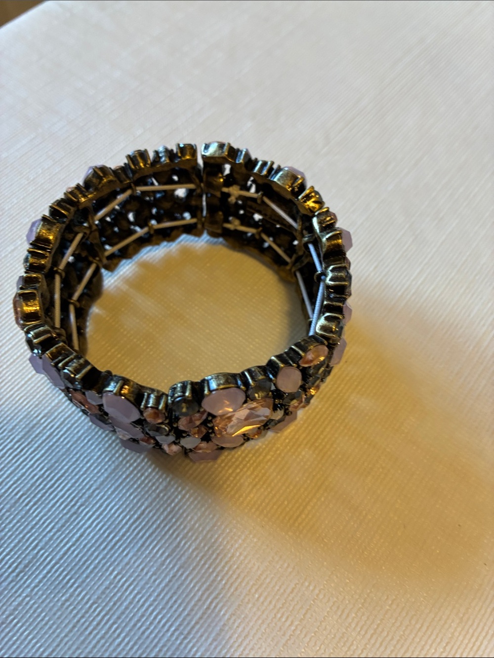 Chloe + Isabel Lavender and Gunmetal Stretch Bracelet - Picture 9 of 12